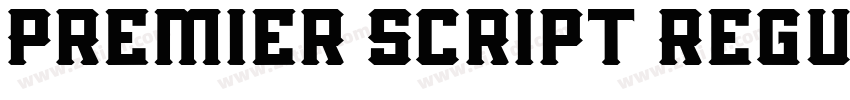 Premier Script Regul字体转换